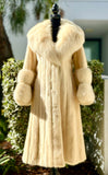 Genuine Long Mink Fur Coat size Small (preowned)