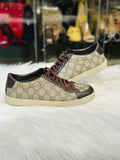 Gucci GG Monogram Canvas Brown and Beige Sneakers size 36.5 (preowned)