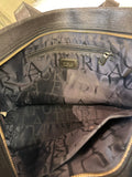 Furla Black Leather Shopper Tote with Gold Charm (preowned)