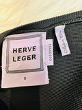 HERVE LEGER IS Elegant Black Women's Jacket size: Small (preowned)