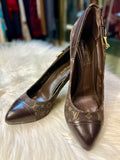 Louis Vuitton Brown Monogram Idylle Cap Toe Pumps Size 36.5 (preowned)