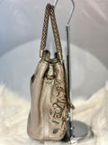 BRIGHTON MASTERPIECE COLL. PEARL CATCH THE MOON CROSSBODY BUCKET HANDBAG (preowned)