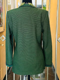 St. John Dark Green Military Style Hook & Eye Knit Jacket and Top (2pc) (preowned)