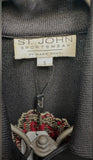 ST. JOHN SPORTSWEAR By Marie gray, black Blazer  Size: S (preowned)