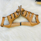 Dolce Vita Niro Stylish Tan Leather Sandals size:6 (preowned)