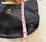 Coach Midnight Black Leather Shoulder Bag (preowned)