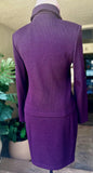 ST. JOHN COLLECTION 2 Pc. Jacket & Skirt in Dark Grape  Color, size 2 (pre owned)