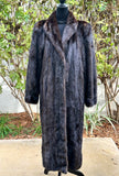 Brown Mink Fur Coat for Women 
size 16
(preowned)