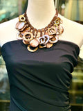 Mother of Pearl Beige and Brown necklace (preowned)