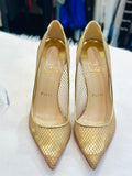 Gold Christian Louboutin Pumps (preowned)