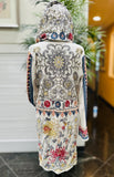 Johnny Was EmbroideredHooded Duster Cardigan S:small Flowy Bohemian (preowned)