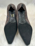 PRADA gray suede booties size 37 (preowned)