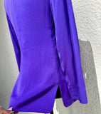 Armani Collezioni Purple Silk
Single Button Front Long Blazer size 2 (preowned)