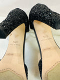 Marc Jacobs Black Glitter D'Orsay High Heels s:37.5 (preowned)