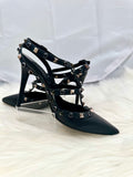 VALENTINO GARAVANI Rockstud Pumps Black Size 37 (preowned)