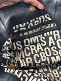 Marc by Marc Jacobs Black Leather Structured Tote Handbag with Gold Hardware (preowned)
