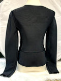 HERVE LEGER IS Elegant Black Women's Jacket size: Small (preowned)