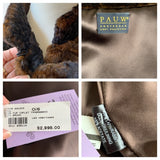 PAUW RABBIT FUR SHORT CAPE (preowned)