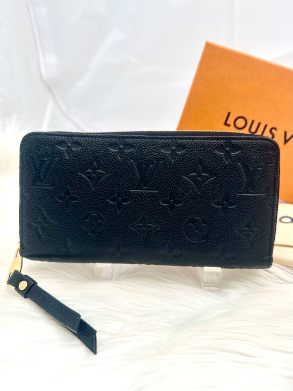 Louis Vuitton 2021 Empreinte Zip-py Noir Wallet (preowned)