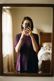 Misook Deep Purple Knit Button Cardigan S: 1X (preowned)