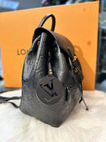 LOUIS VUITTON MONTSOURIS BLACK LEATHER BACK PACK (preowned)