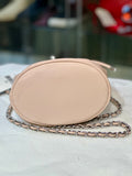Ralph Lauren Leather Medium Emmy Bucket Chain Shoulder Bag pink (preowned/new w/tags)