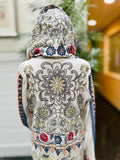 Johnny Was EmbroideredHooded Duster Cardigan S:small Flowy Bohemian (preowned)