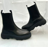 BURBERRY LEATHER CREEPER CHELSEA BOOTS size39