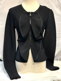 HERVE LEGER IS Elegant Black Women's Jacket size: Small (preowned)