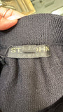 St. John Basics Black Button Up knit Jacket size 2 ( preowned)