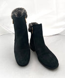 COLE HAAN QUINNEY WATERPROOF BOTTIE size 9 Black Suede (pre-owned)