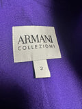 Armani Collezioni Purple Silk
Single Button Front Long Blazer size 2 (preowned)