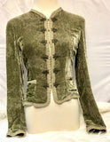 Elie Tahari Olive Velvet Blazer size XS (preowned)