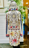 Johnny Was EmbroideredHooded Duster Cardigan S:small Flowy Bohemian (preowned)