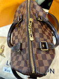 LOUIS VUITTON SPEEDY 25 Bandouliere Damier ebene shoulder bag Brown (preowned)