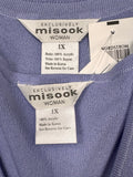 Misookw Lavender knit cardigan and matching shell top Set (2pc) NEW !!