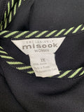 Sleeveless Black Tank with Braided Contrast Trim S:1X (preowned)