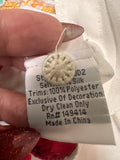 Johnny Was White Blousewith Colorful Floral Embroidery S: small (preowned)