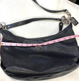 Coach Midnight Black Leather Shoulder Bag (preowned)