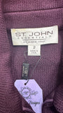 ST. JOHN COLLECTION 2 Pc. Jacket & Skirt in Dark Grape  Color, size 2 (pre owned)