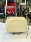 Prada Leather Cream Camera-Style Crossbody Bag (preowned)