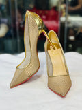 Gold Christian Louboutin Pumps (preowned)