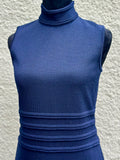 St. John Collection Navy Blue Basic Dress size 2 (preowned)