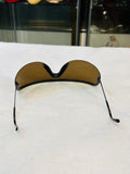 Porsche Design men’s ' Shield Sunglasses - Black Frame with Brown Lens (preowned)