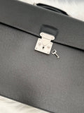 LOUIS VUITTON AUTHENTIC ROBUST BRIEFCASE IN BLACK TAIGA LEATHER (preowned)