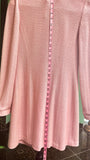 ST. JOHN Blush Pink Longline Cardigan With decorative buttons Size 2 (pre-owned)