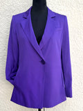 Armani Collezioni Purple Silk
Single Button Front Long Blazer size 2 (preowned)