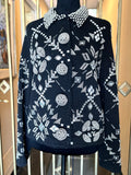 CLASSIQUES SPORT sweater/Jacket with Rhinestone Collar S: XS (preowned)