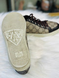 Gucci GG Monogram Canvas Brown and Beige Sneakers size 36.5 (preowned)