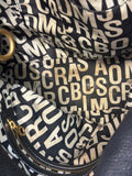 Marc by Marc Jacobs Black Leather Structured Tote Handbag with Gold Hardware (preowned)